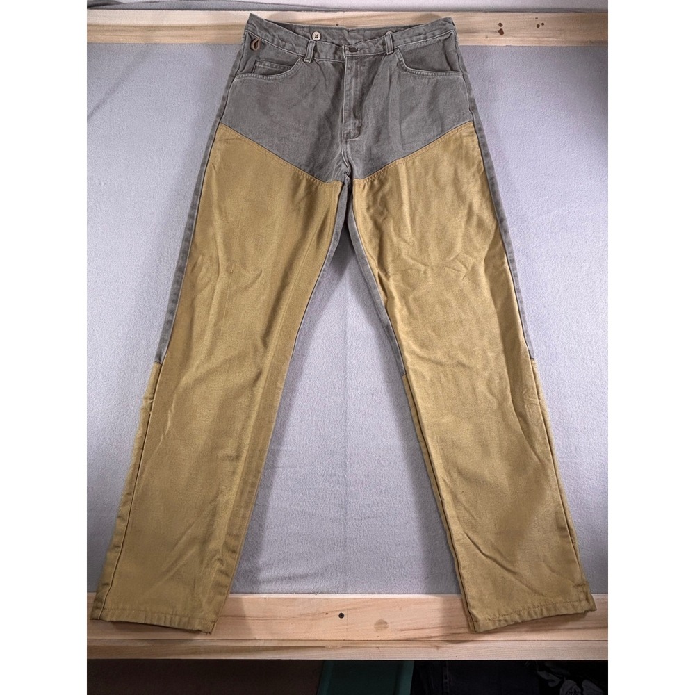 Wrangler Rugged Wear‎ Mens 36x34 Brush Guard Field Pants Gray Tan 33145CL